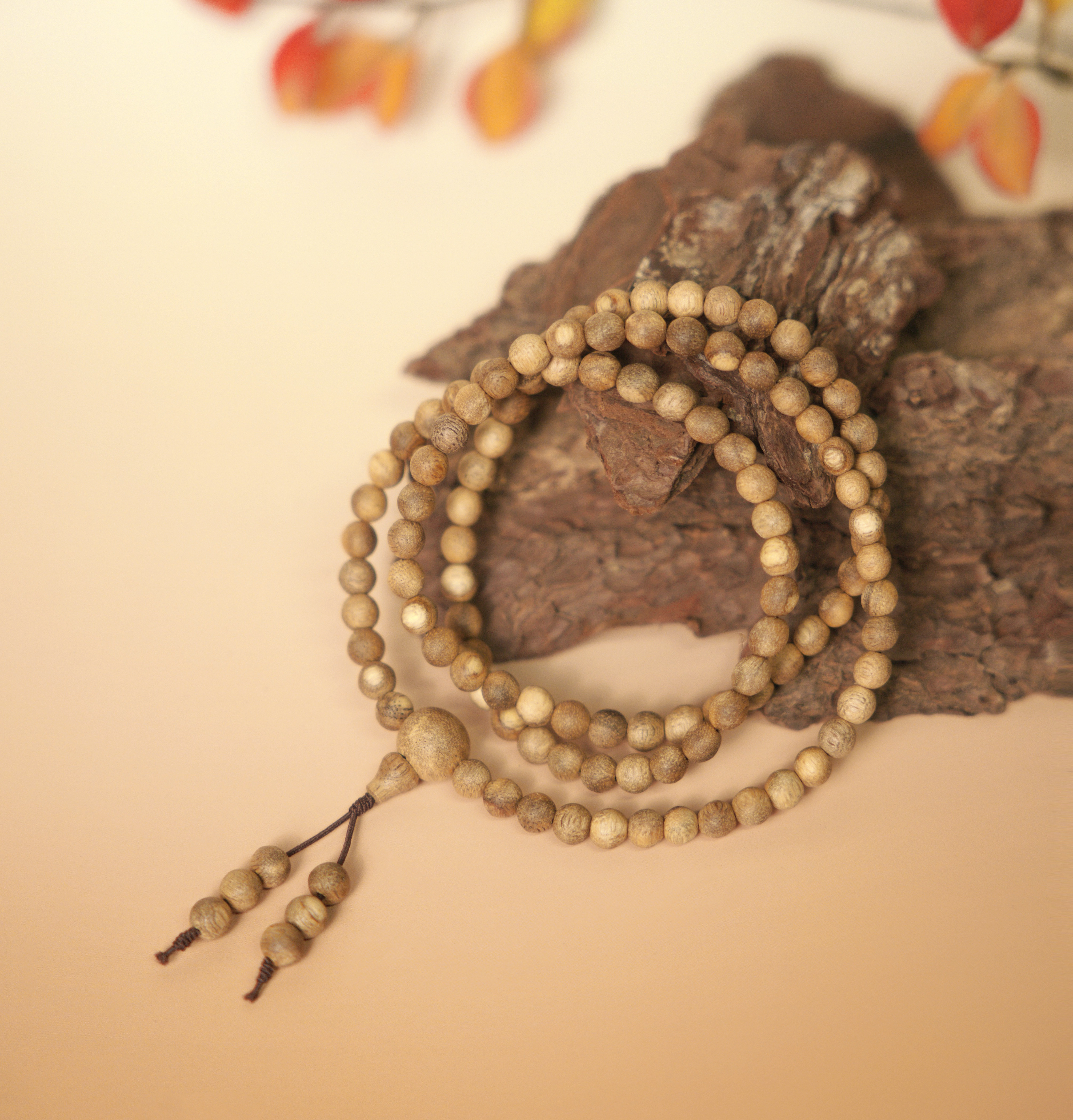 Vòng Trầm Hương Thiền Định 108 hạt – Trầm Tốc Vườn Tự nhiên